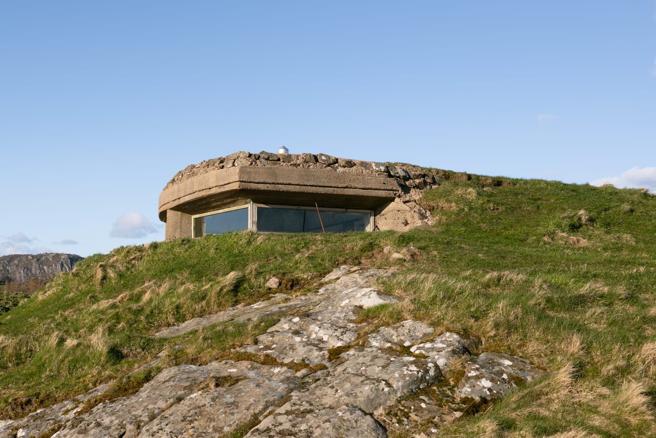 Bunker og krigsminne fra andre verdenskrig på Hågåsen.
