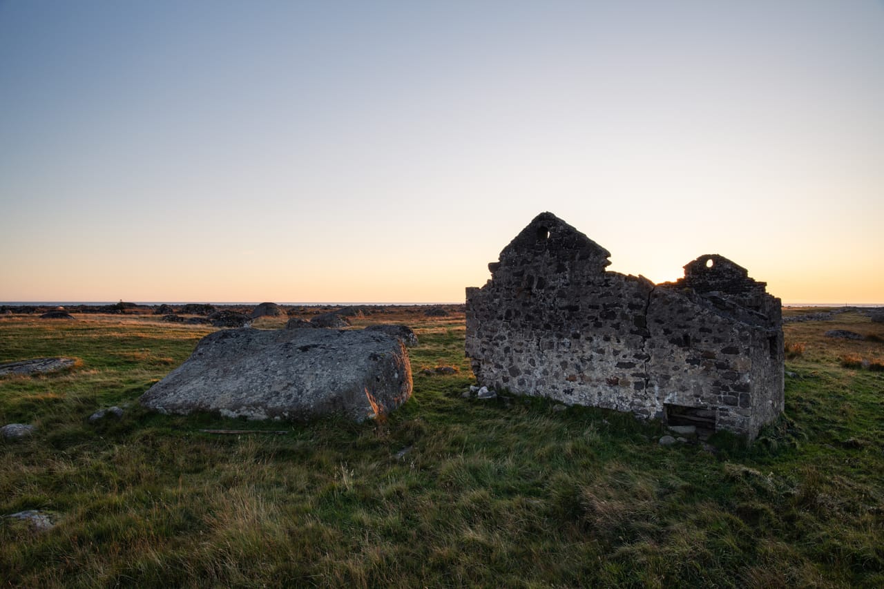 Ruin mellom Lista fyr og Steinodden
